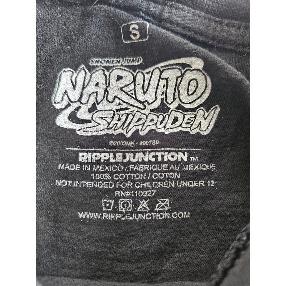 Ripple Junction Naruto Shippuden Graphic Tee Mens Small Black Chibi Characters - Picture 3 of 4